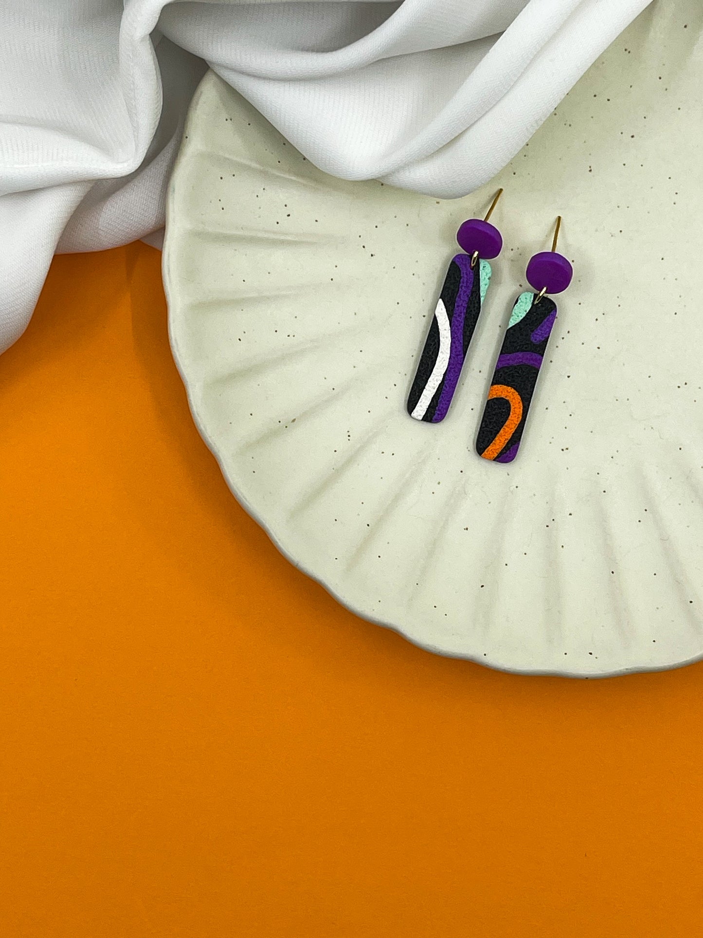 Spring | Small black and color dangles