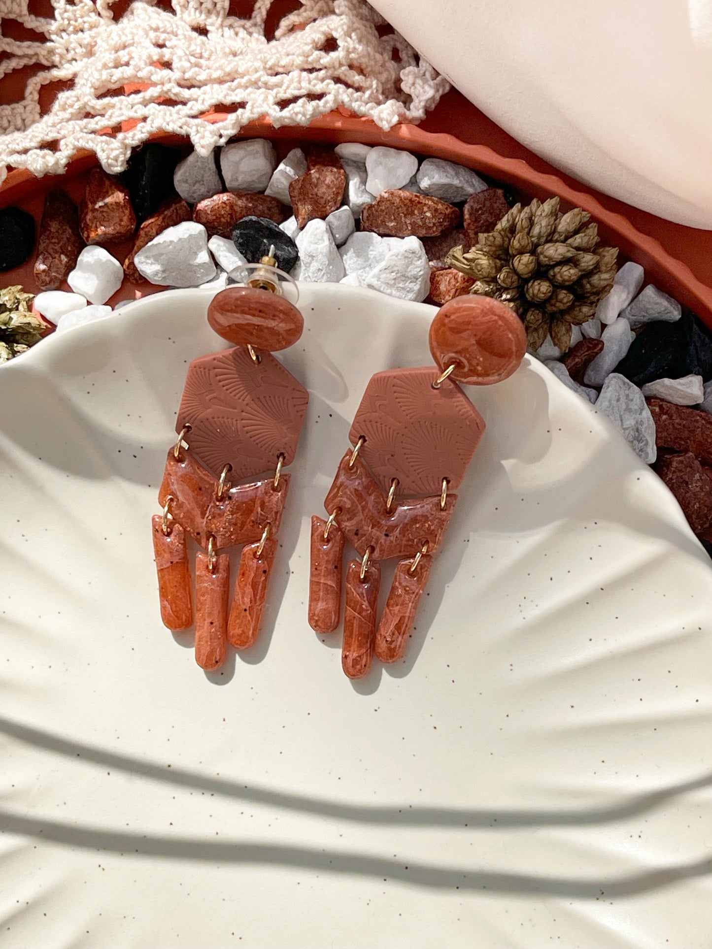 Terra | Marble earrings 04