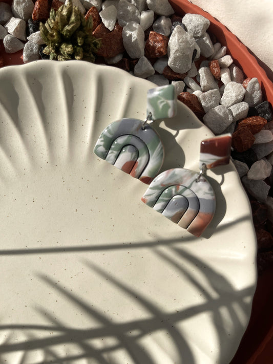 Forest | Rainbow earrings