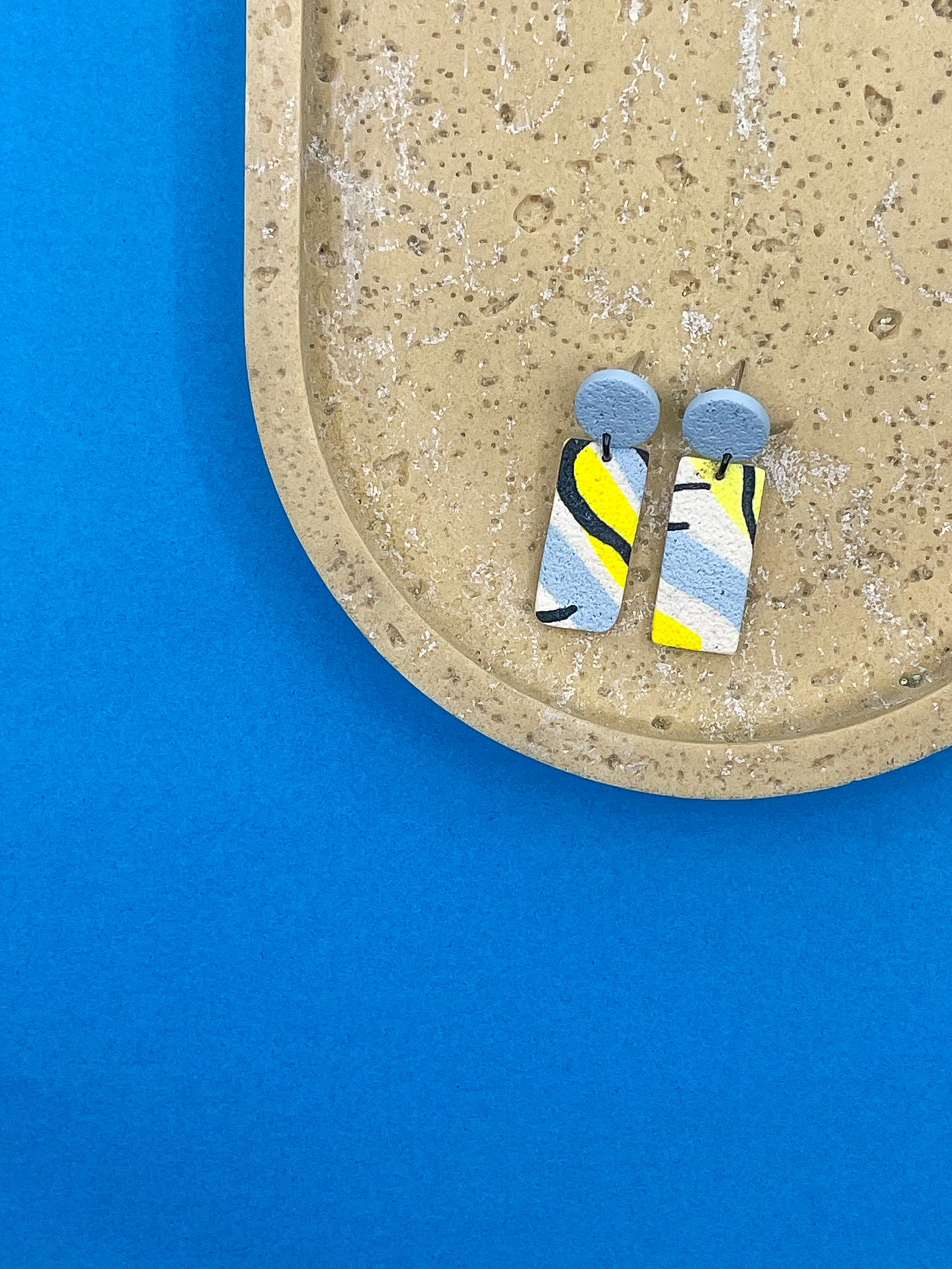Spring | Small square dangle earrings