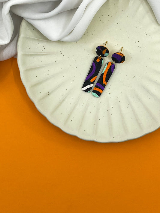 Spring | Small black and color dangles