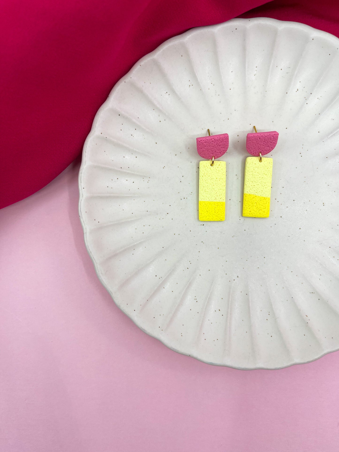 Spring | Small square dangle earrings