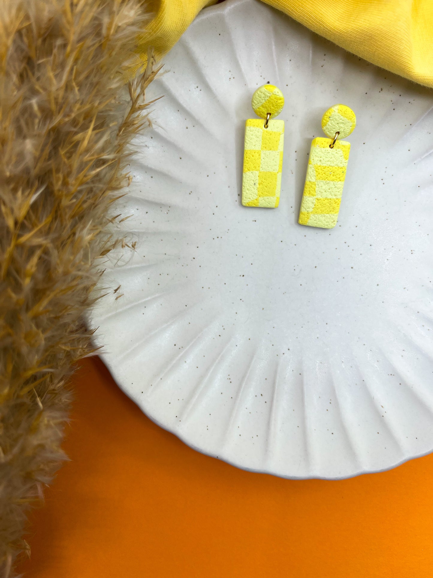 Spring | Small square dangle earrings